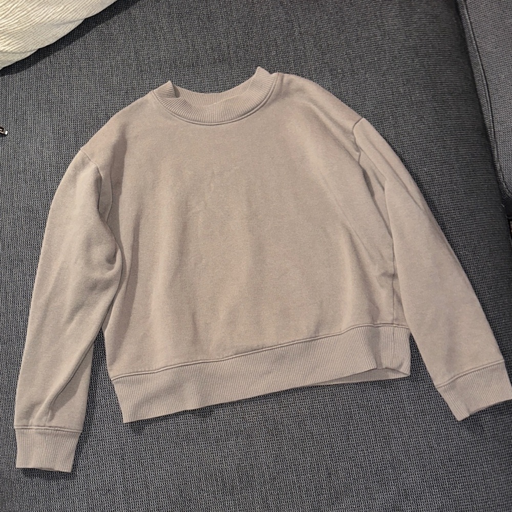 Women's Taupe Crewneck Sweater